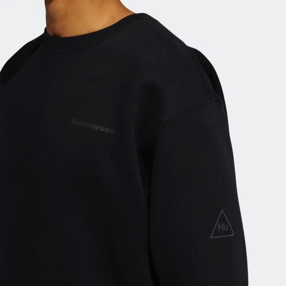 NWT ADIDAS PHARRELL WILLIAMS BASICS CREWNECK SWEATSHIRT (GENDER NEUTRAL) GT4329 - Picture 5 of 13